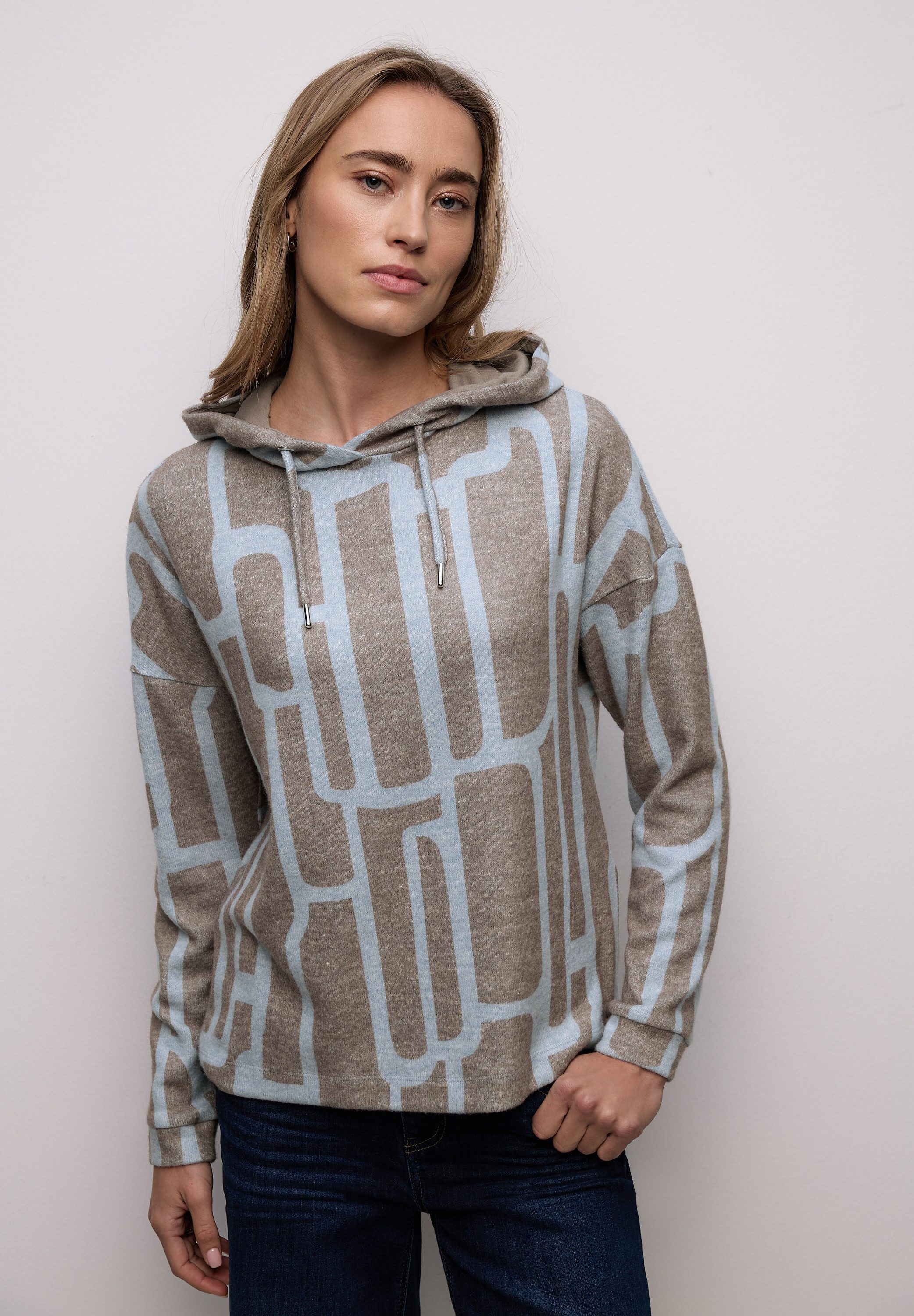STREET ONE Langarmshirt im Hoodie-Style