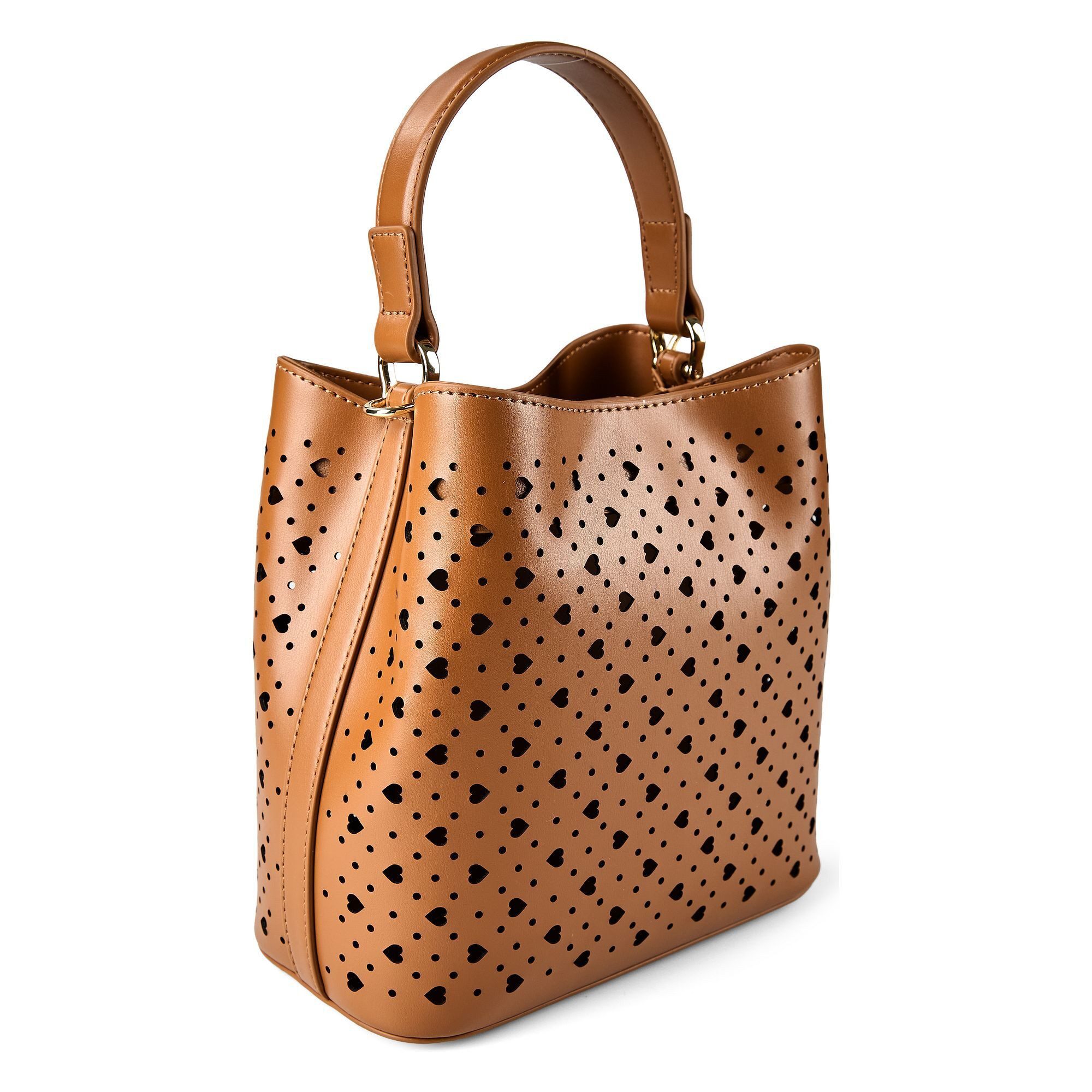 LOVE MOSCHINO Schultertasche Basket Laminated, Polyurethan