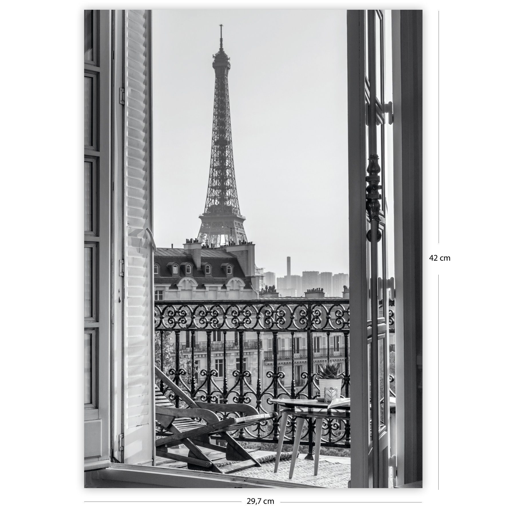 Close Up Poster Paris Kunstdruck Set 6-teilig 0 x 0 cm