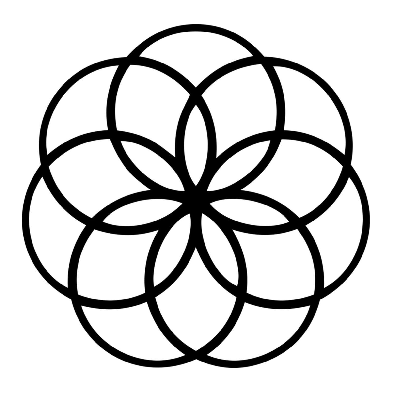 Wanddekoobjekt Geometrische Blume Metall Wanddekor, Blumendekoration, Minimalistisch