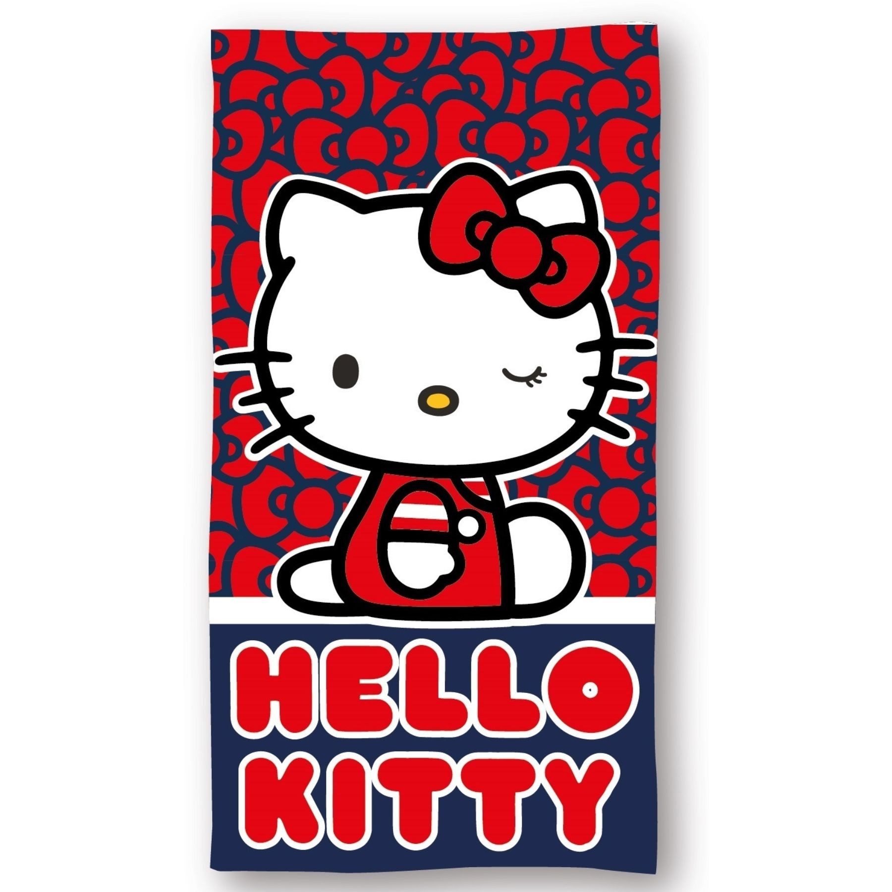 Hello Kitty Strandtuch Badetuch – Kinder Strandhandtuch aus 100 % Mikrofaser