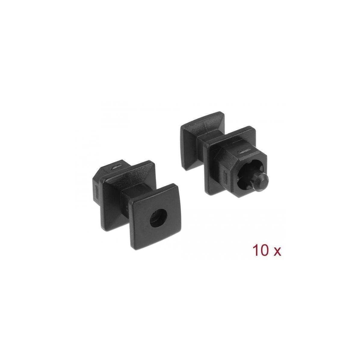 Delock Kabelverbinder-Sortiment 64023 - Staubschutz für TOSLINK Buchse mit Griff 10... | Kabelverbinder