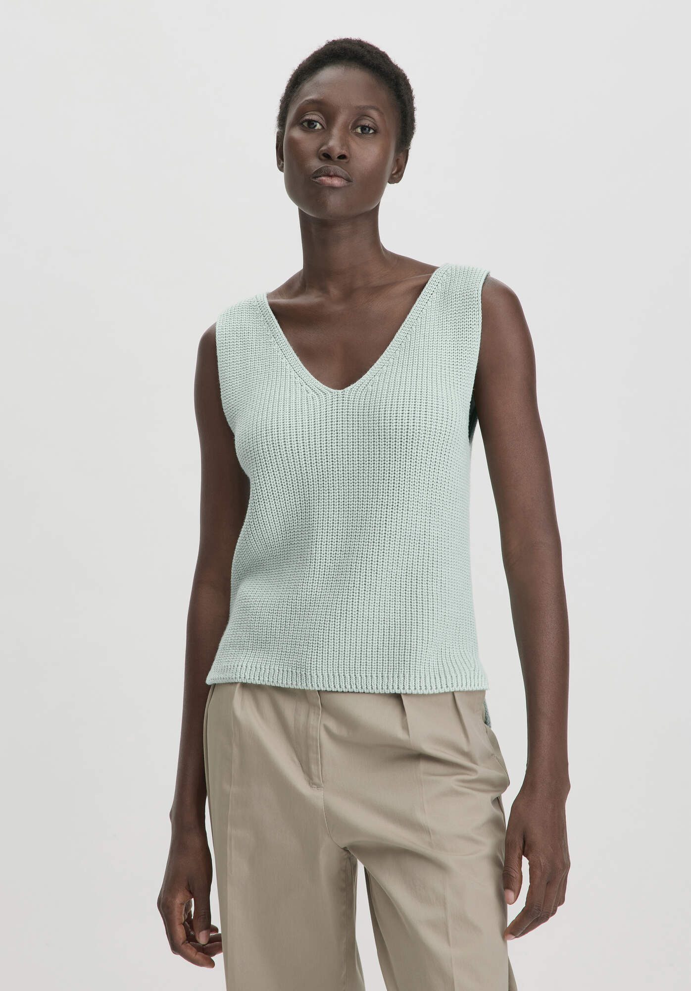 Hessnatur Stricktop aus reiner Bio-Baumwolle (1-tlg)