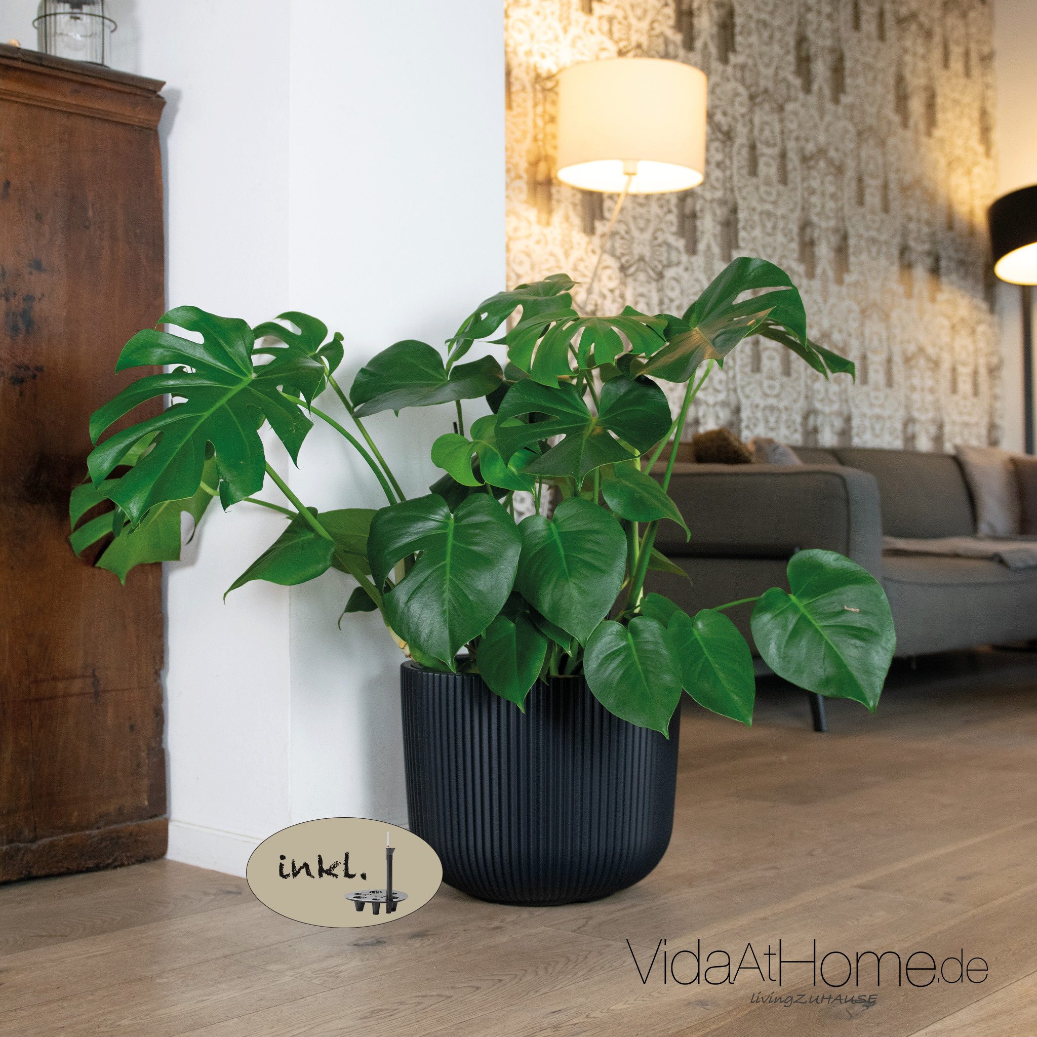 VidaAtHome.de Blumentopf Design-Pflanztopf CYRA ø 40er mit Bewässerungseins günstig online kaufen