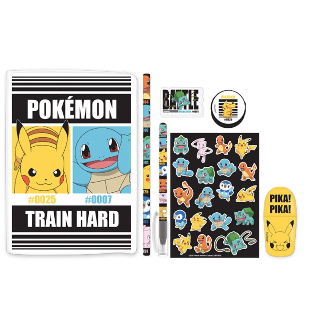 Blueprint Collections Kugelschreiber Pokemon - Schreibwaren Set 8-teilig, (8-tlg)