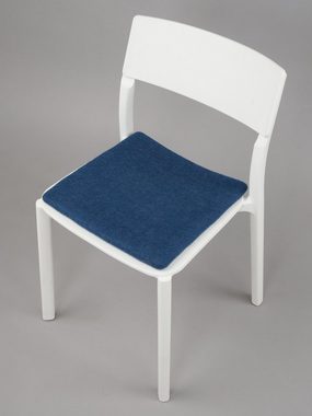 myfelt Stuhlkissen Filz Sitzauflage quadratisch - 36 x 36 cm, 100% reiner Schurwolle, quadratisch, schmutzabweisend