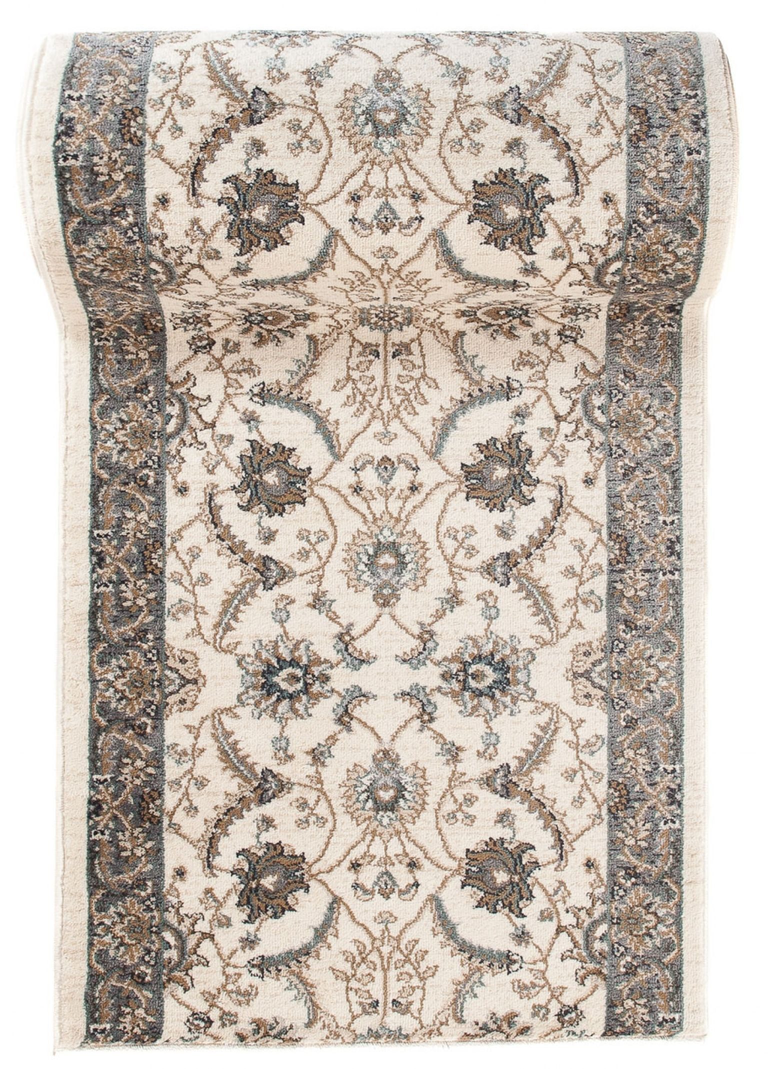 Mazovia Läufer Klassisch Bordüre Beige Creme Flur, Schlafzimmer, Diele, Fußbodenheizung