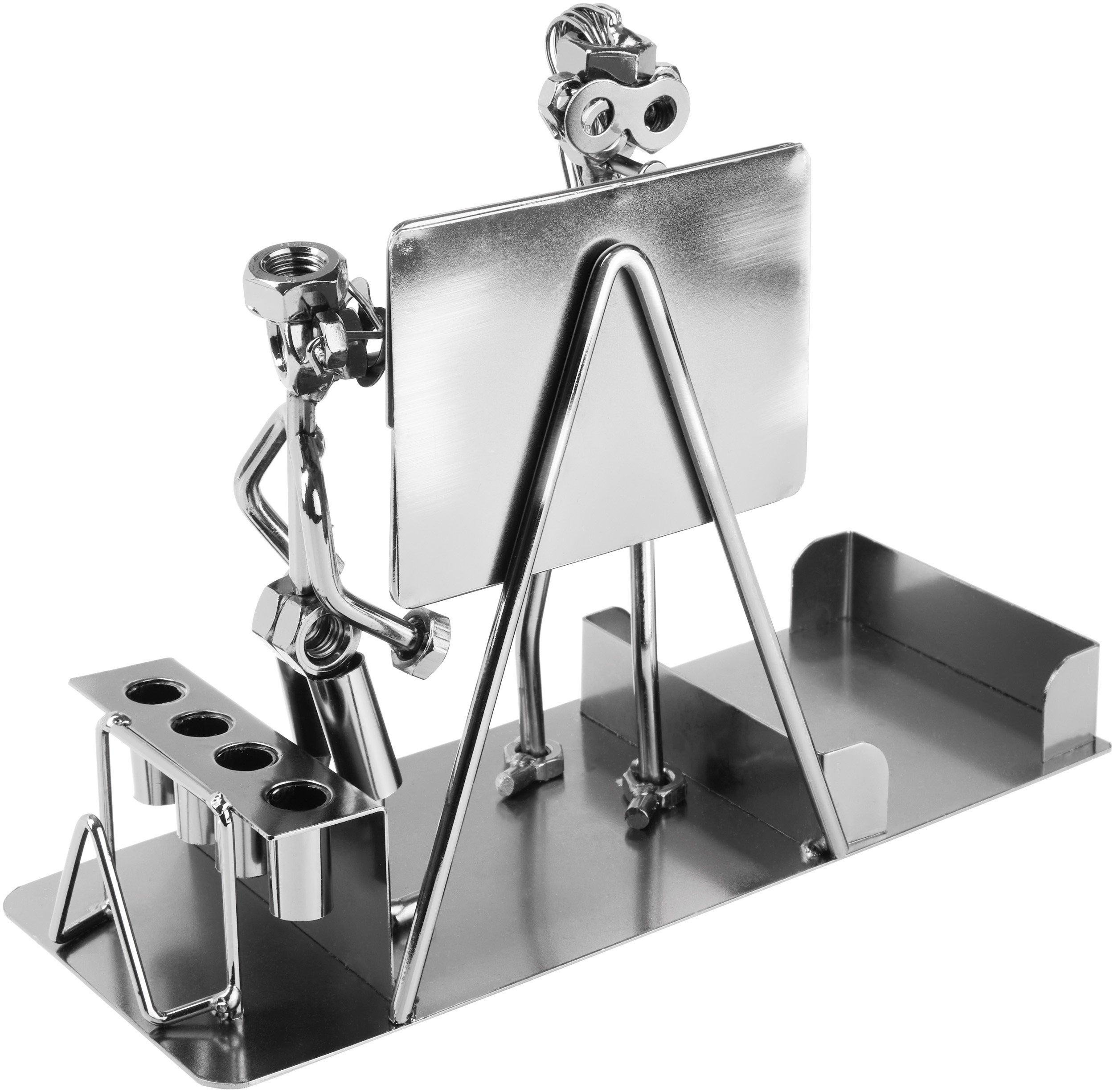 BRUBAKER Dekofigur Metallskulptur Schraubenmännchen Lehrer (1 St., mit Noti günstig online kaufen