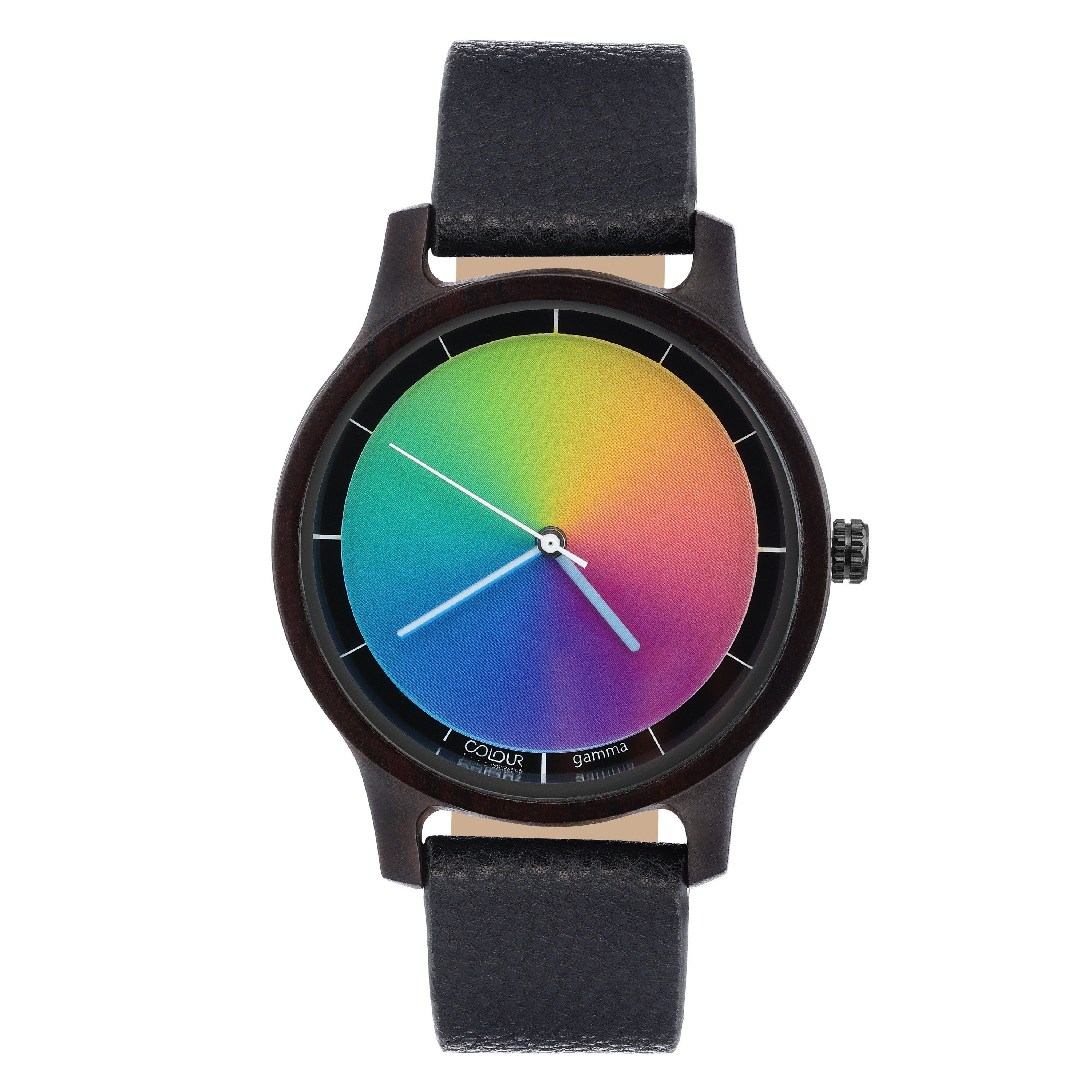 Quarzuhr Cool Wood Gamma Black Sandelwood