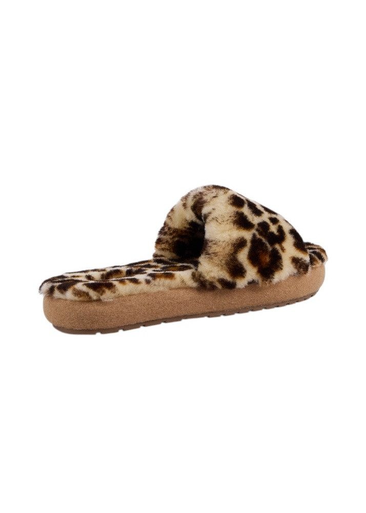 Emu Australia Mckay Leopard (Lammfell) braun Damen Hausschuh