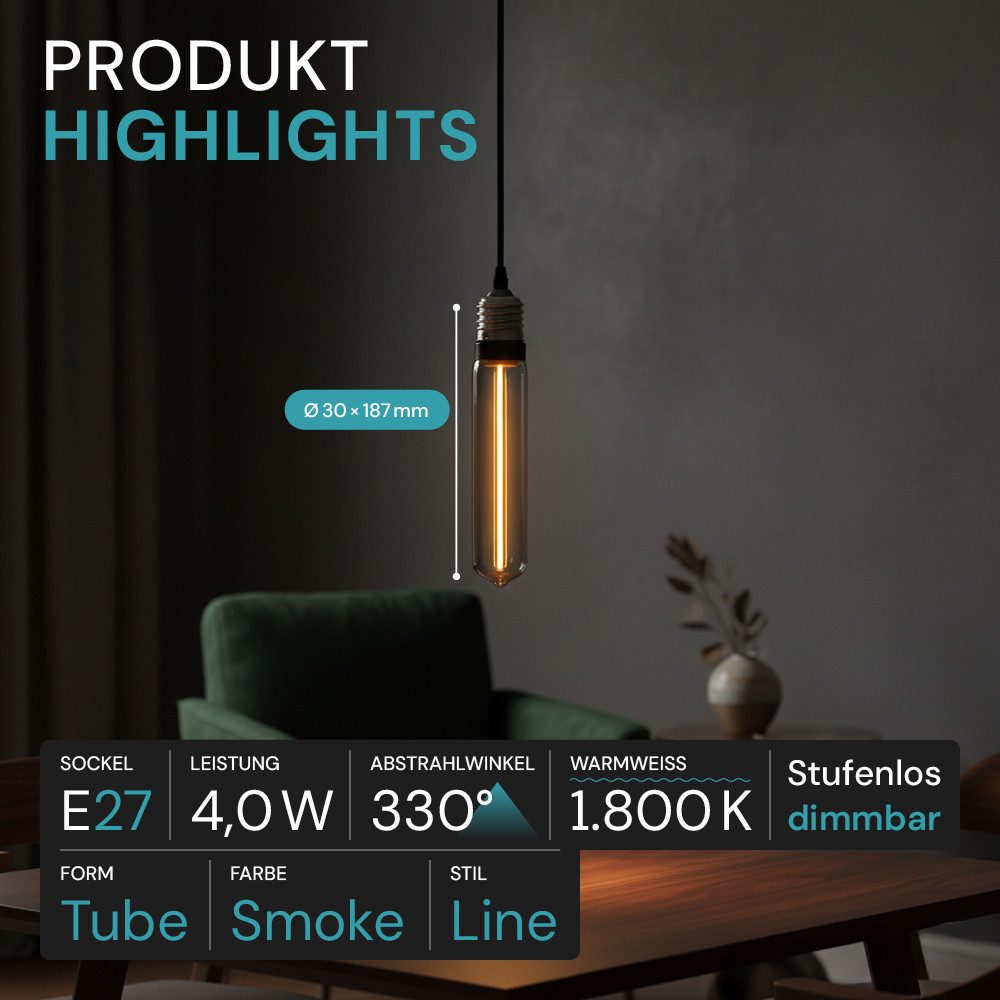 LUXULA LED-Leuchtmittel LUXULA LED-Leuchtmittel E27 2 W 1800 K Warmweiß, E27, Warmweiß