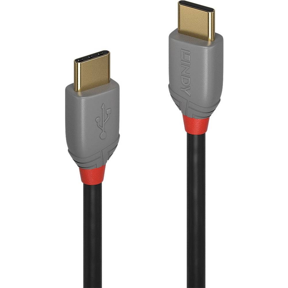 Lindy 2m USB 2 Typ C Kabel, Anthra Line 36872 USB-Kabel, (2.00 cm)