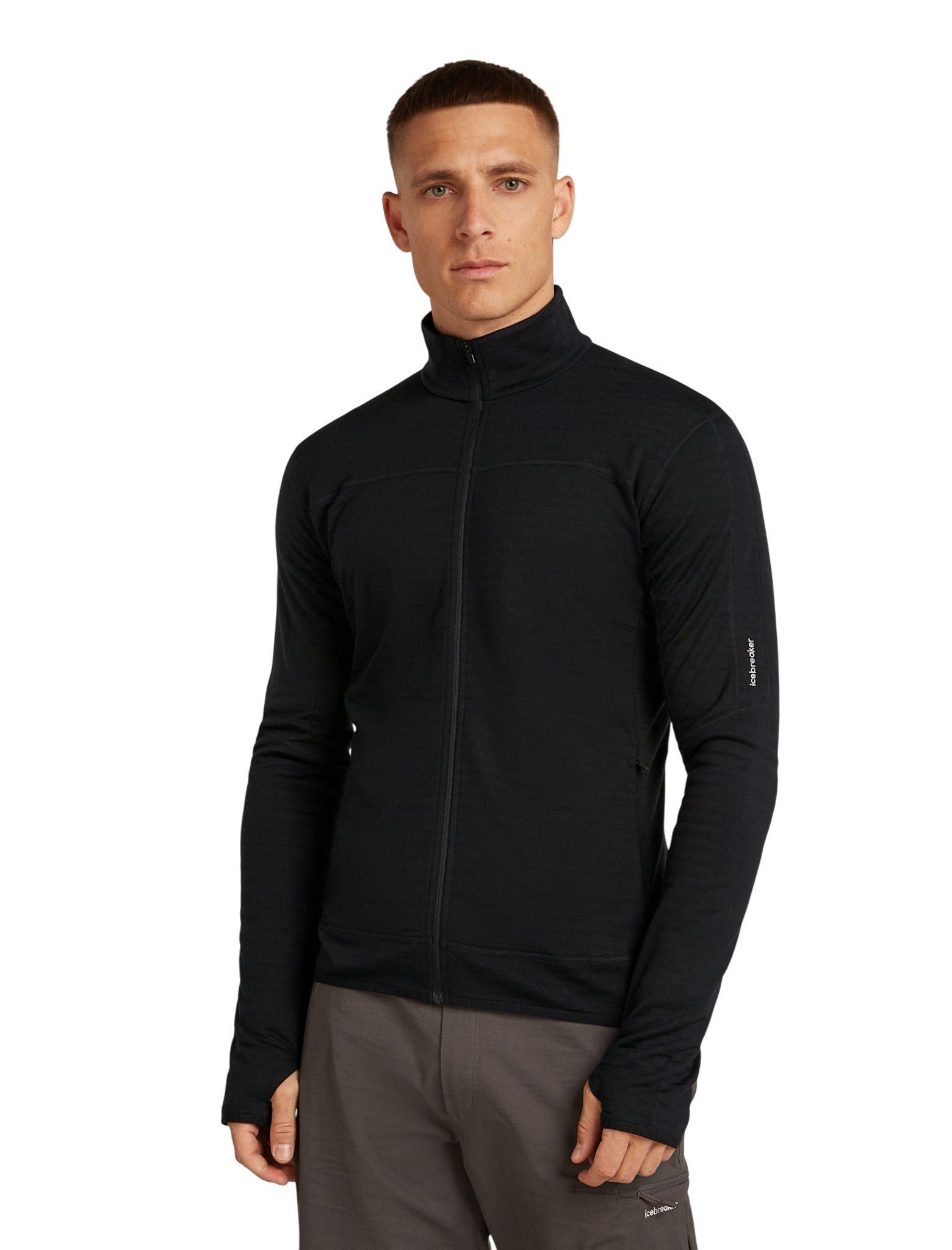 Icebreaker Fleecejacke Descender Merino Blend 300 RealFleece (Merinowolle, atmungsaktiv)