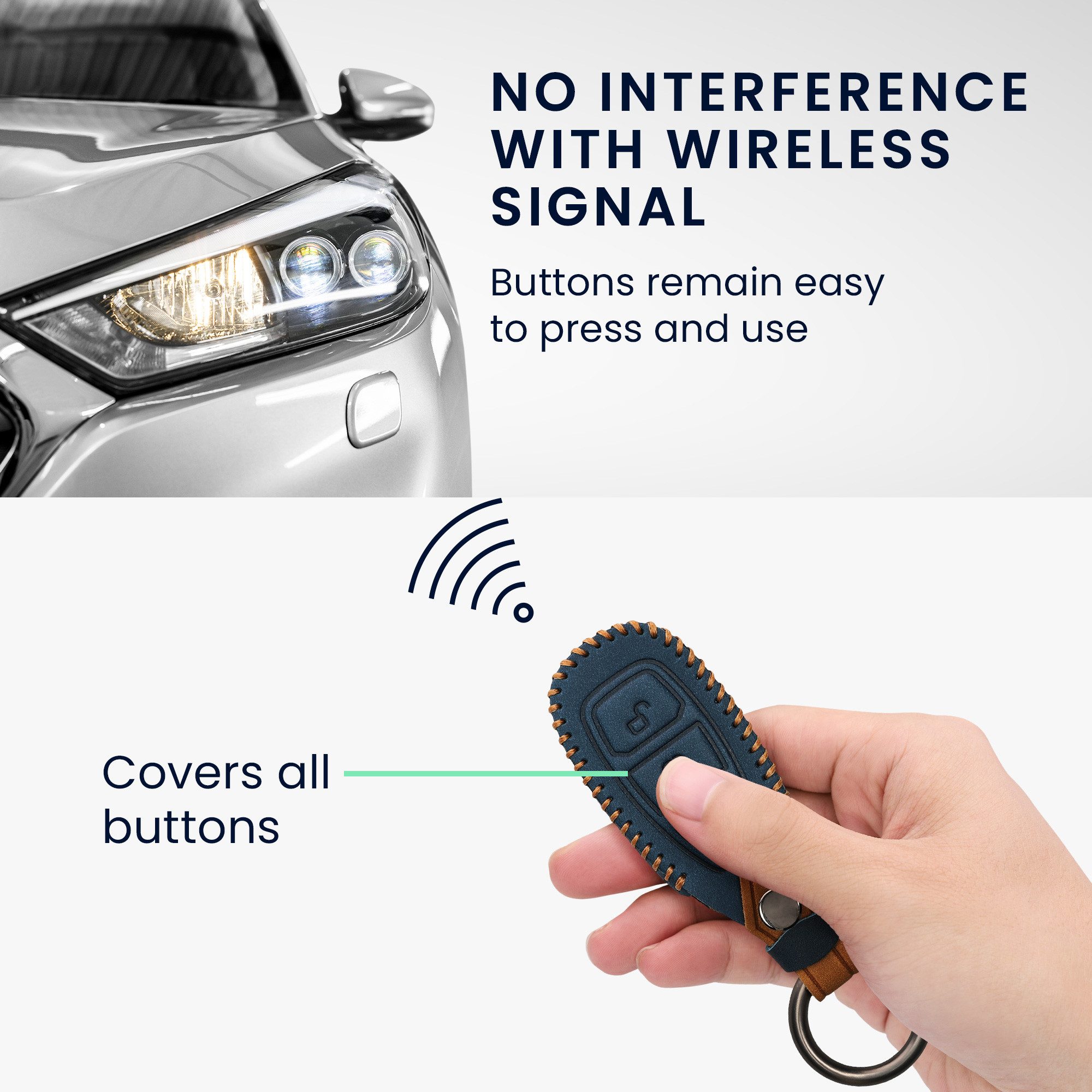 kwmobile Schlüsseltasche Autoschlüssel Kunstleder Hülle für Ford (1-tlg), S günstig online kaufen