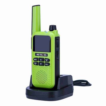 Retevis Walkie Talkie RA619,mit Bluetooth Headset,Vibration,SOS Alarm, VOX,Geschenk(2 Stück), Wiederaufladbares 2 Wege Radio für Reiten, Jagd, funkgeräte set