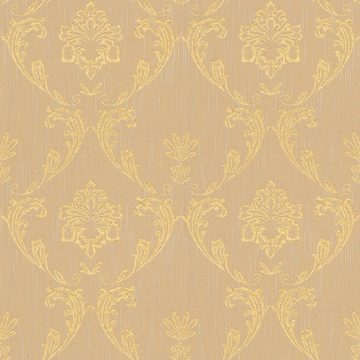 Tadessi Vliestapete Tapete Barock Giulia M1-No.2173, Vliestapete, Gold, Beige, Ornamen