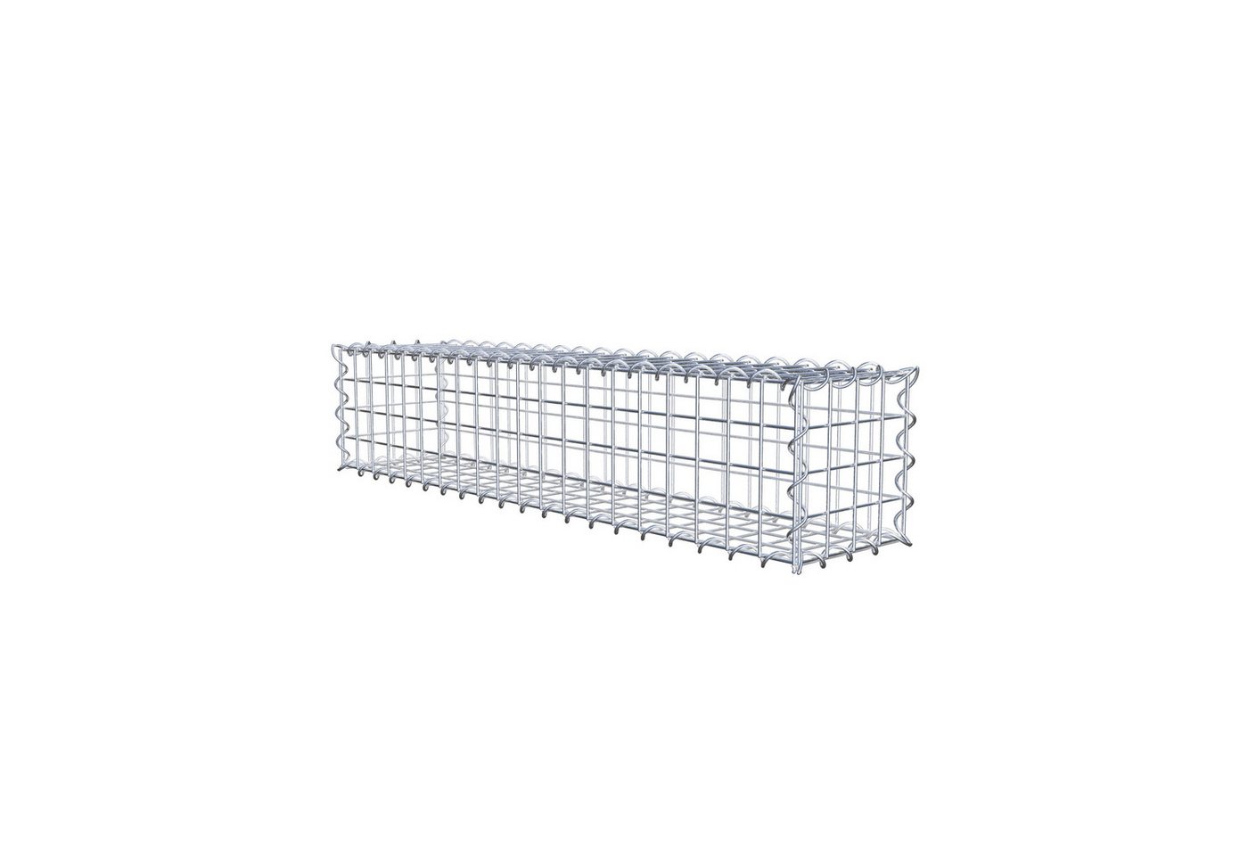 Thumbnail - Gabiona Gabionenzaun Gabione 100 cm x 20 cm x 20 cm (L x H x T), Maschenweite 5 cm x 5 cm, (Gabione 100 cm x 20 cm x 20 ...