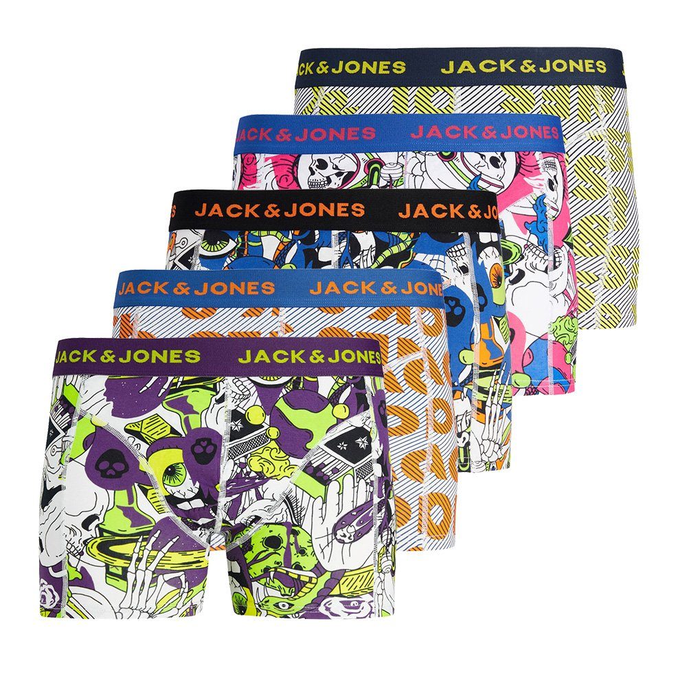 Jack & Jones Boxershorts JACK & JONES Herren 5er Pack Boxershorts S M L XL XXL 5er Pack #MIX3