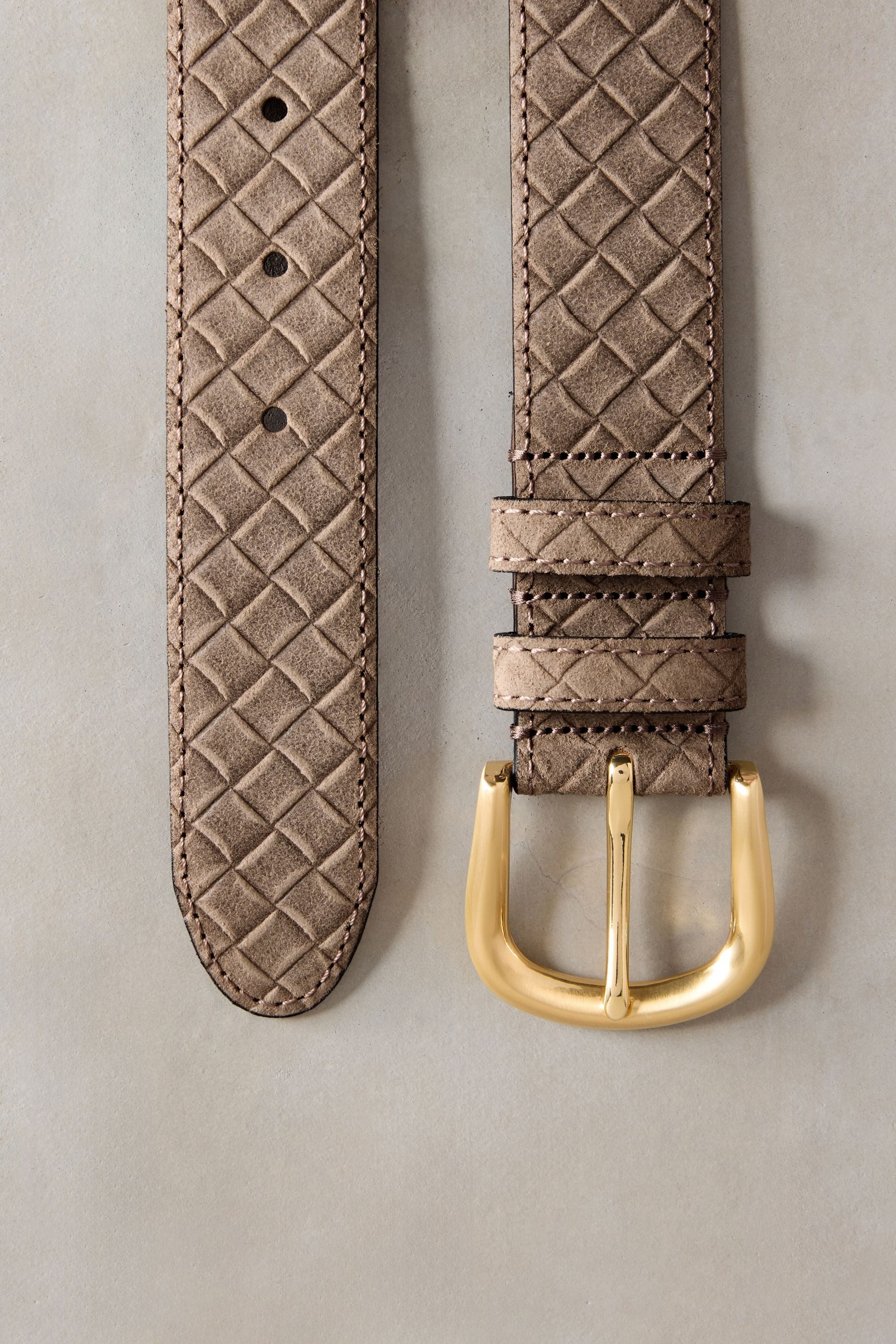 Next Flechtgürtel Premium Gürtel aus italienischem Veloursleder (1-St) günstig online kaufen