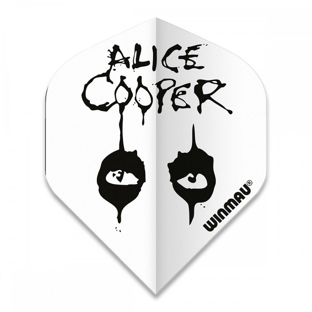 Winmau Dartpfeil Flights Rock Legends Alice Cooper White, 100 micron