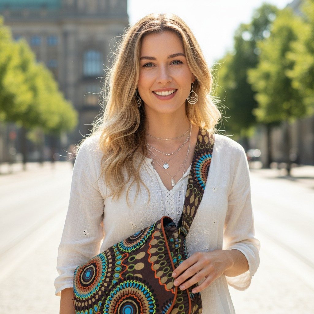 Guru-Shop Schultertasche Schultertasche, Hippie Tasche, Goa Tasche - braun günstig online kaufen