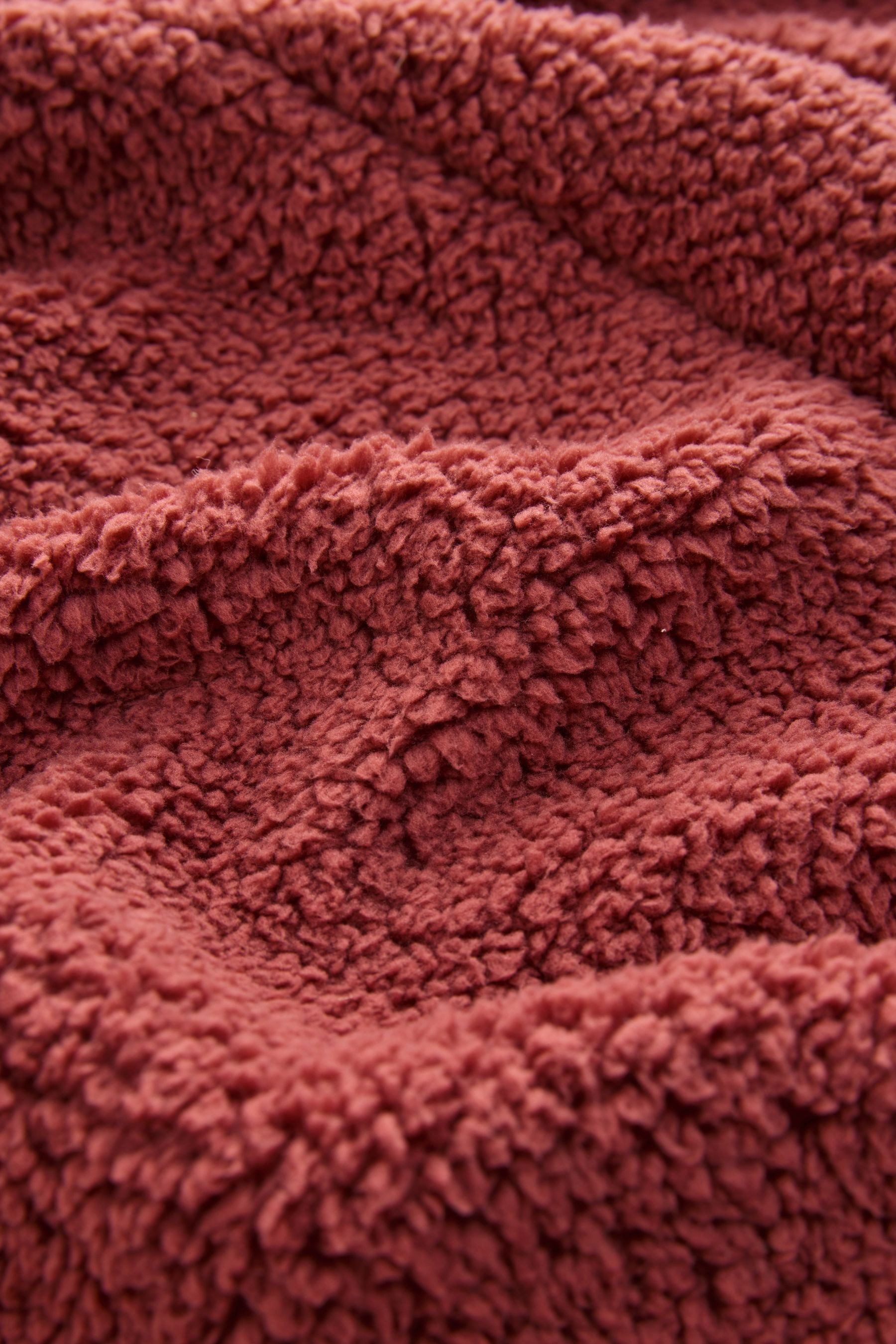 Next Damenbademantel Langer Teddy-Morgenmantel, Polyester (recycelt)