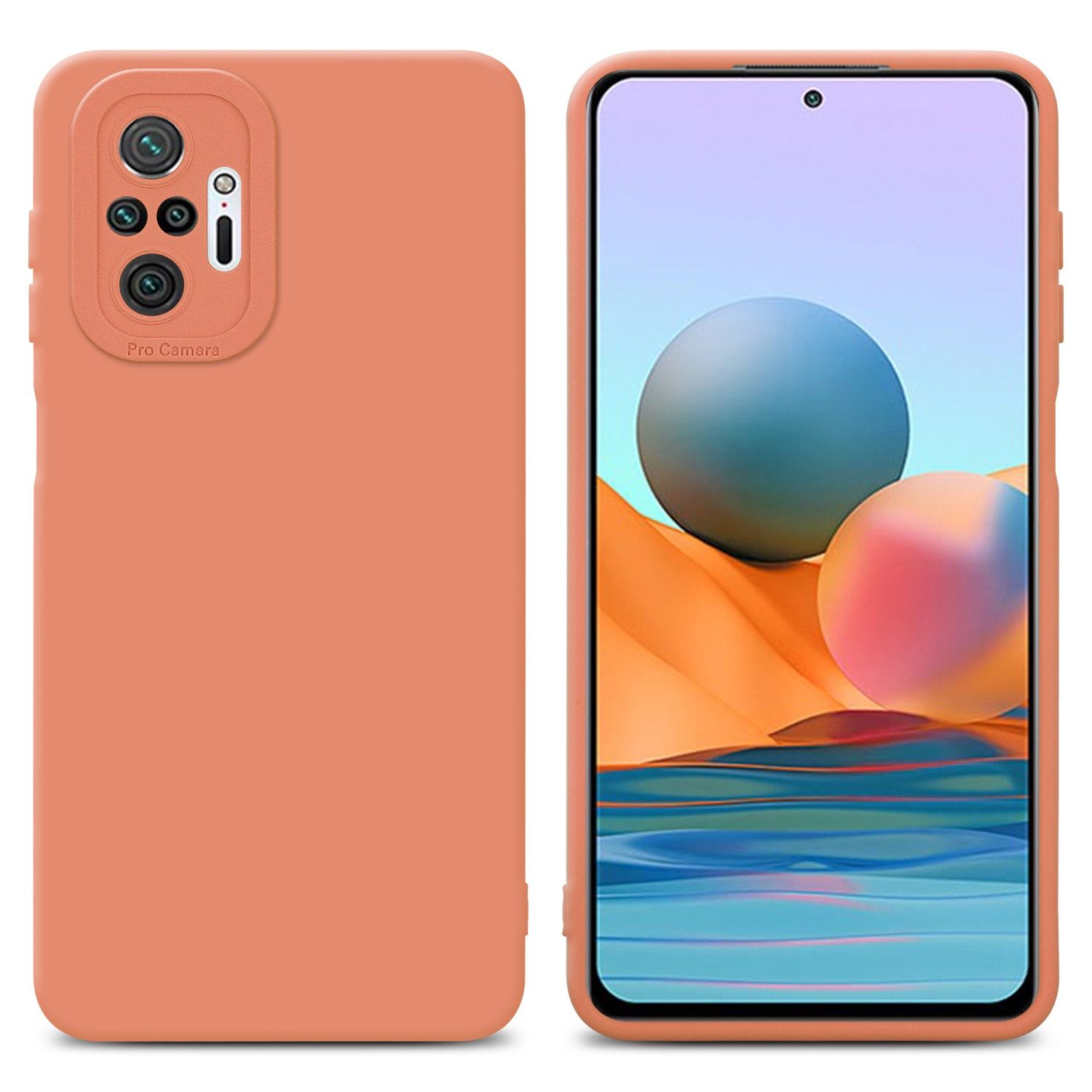 Cadorabo Handyhülle für Xiaomi RedMi NOTE 10 PRO Hülle Xiaomi RedMi NOTE 10 PRO, Hülle Schutzhülle TPU Silikon Case Cover