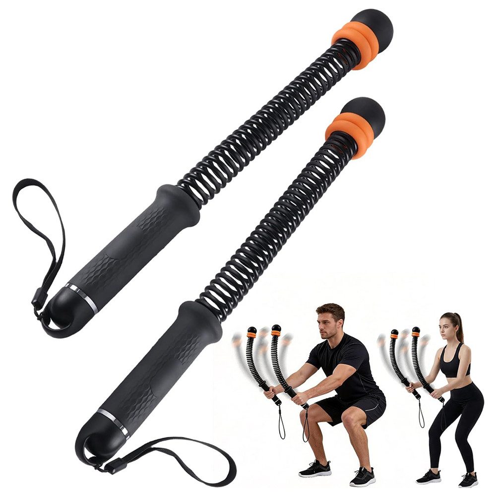 AFKSMILE Handmuskeltrainer Weighted Battle Rope Ohne Seil, Verstellbare Battle Ropes für Zuhause, Silikon Griff für Ganzkörperstraffung, Fettverbrennung, Krafttraining