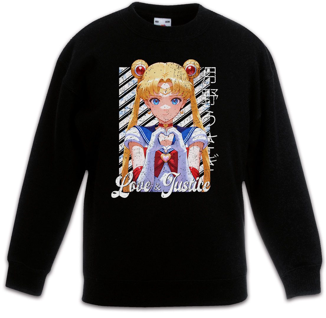 Sweatshirt Love And Justice Kinderpullover Anime Sailor Girl Usagi Tsukino