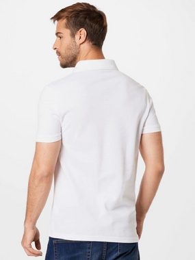 Mavi Poloshirt Polo Tee White dezente blaue Knopfleiste