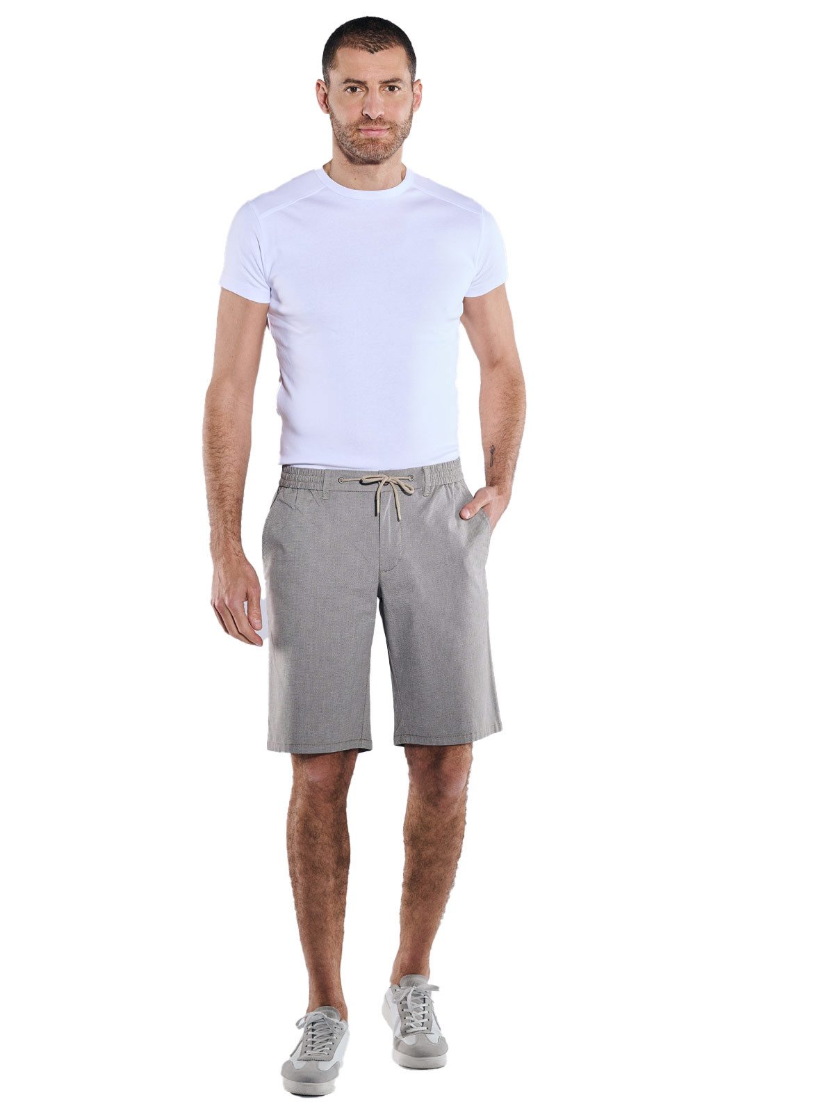 Engbers Jeansshorts Herren Chino-Bermuda regular, Braunbeige