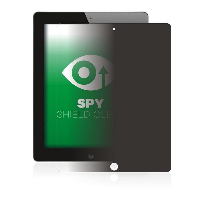 upscreen Blickschutzfolie für Apple iPad 2 WiFi 2011 (2. Gen) Displayschutzfolie Blaulichtfilter Privacy Folie Schutzfolie Sichtschutz klar Anti-Spy