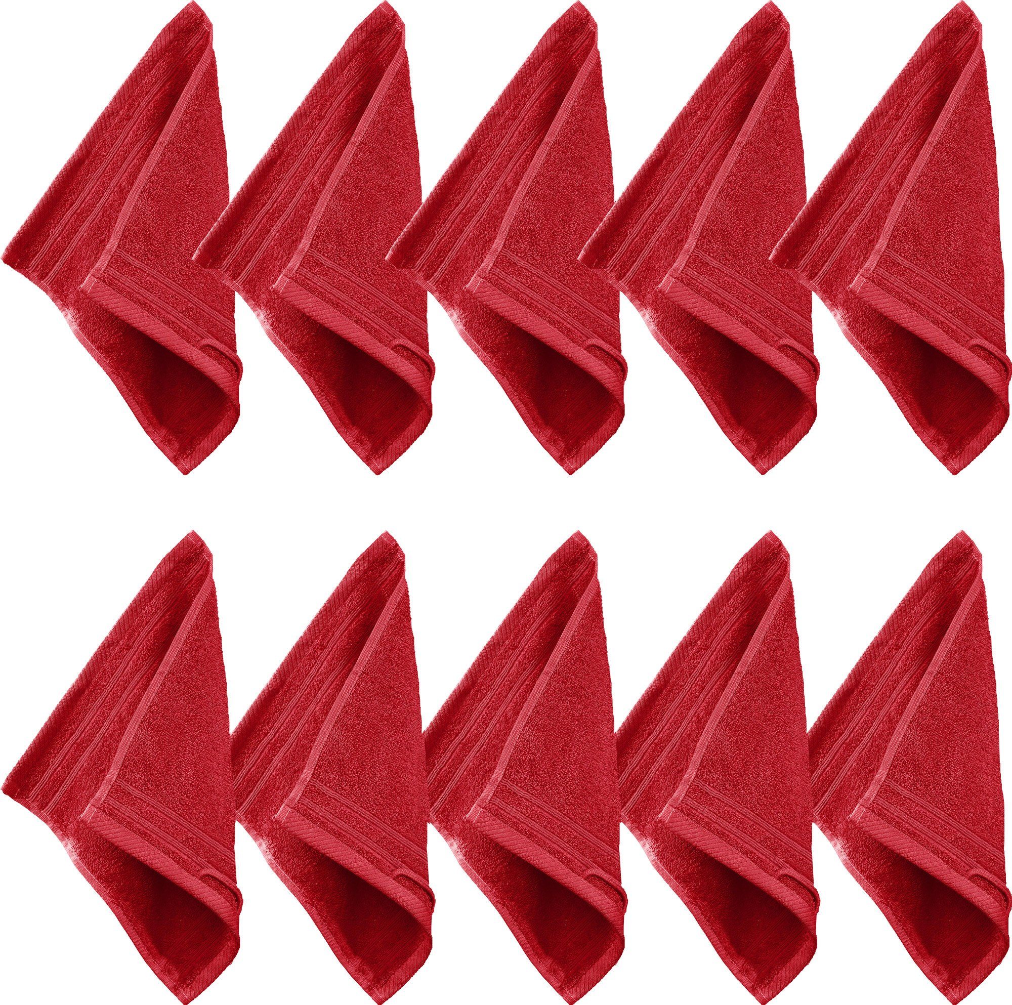 Erwin Müller Seiftuch Seiftuch "Heidelberg" 10er-Pack, Frottier, Walk-Frottier Uni