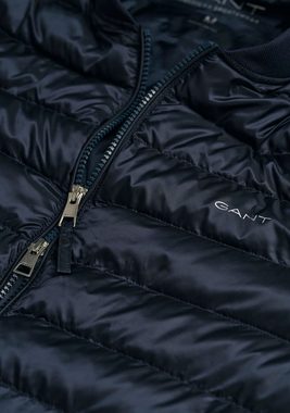 Gant Steppjacke Light Weight Bomberjacke leicht pflegeleicht mit geripptem Bomberkragen