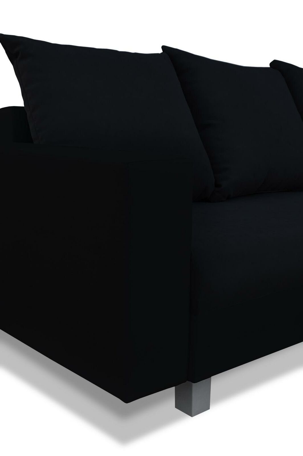 JVmoebel Sofa Made Europe Sofa Ecksofa in L-Form Design Polster, mit Ecksofa Couch Puff