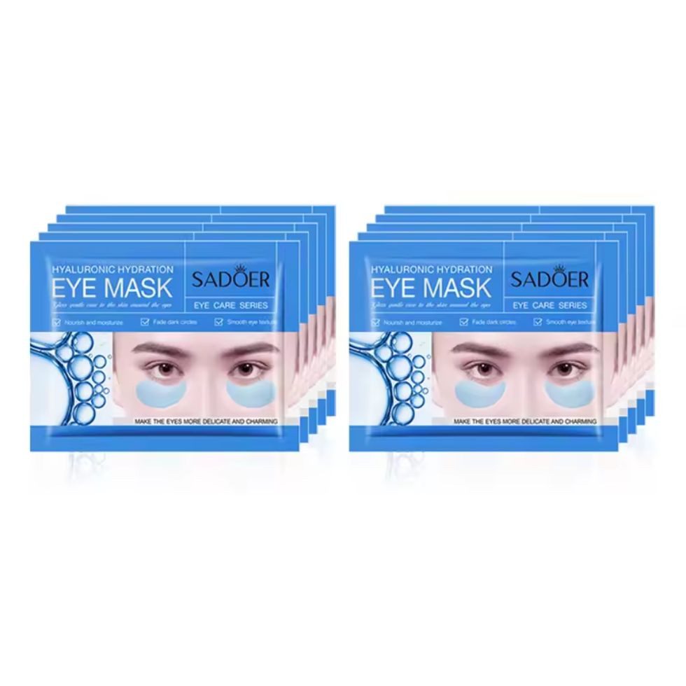 Montegoni Augenpads Kollagen Augenmaske 5 Paar gegen Augenringe & Schwellungen, 5 Paar in einer Packung, Spendet Feuchtigkeit & reduziert Augenringe, Anti-Augenringe