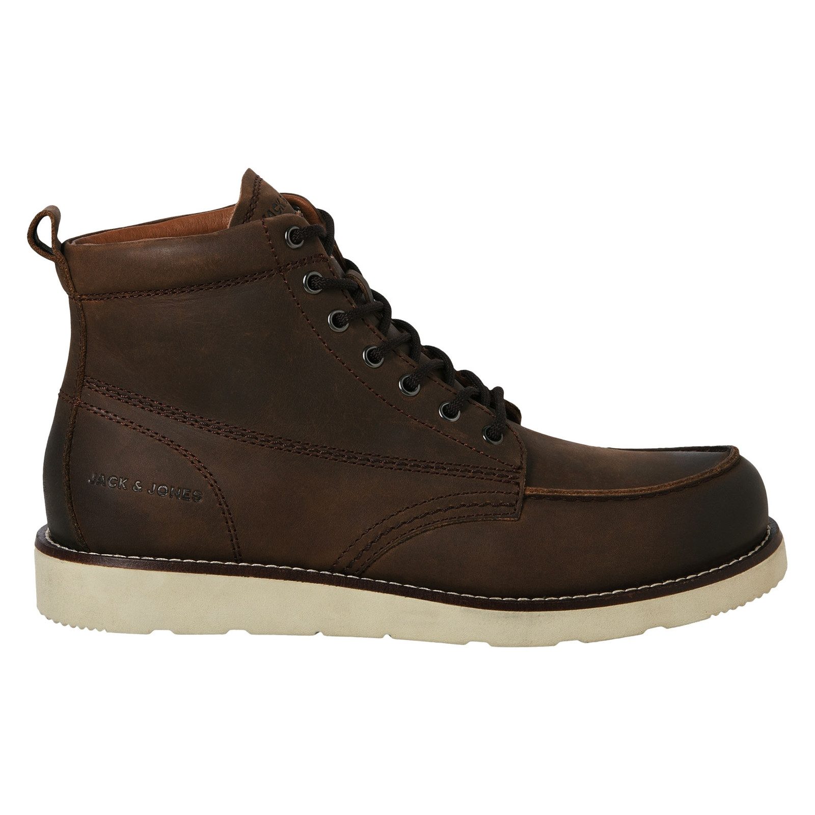 Jack & Jones Lederboots JFWTORONTO Leather Boot Schnürboots mit herausnehmb günstig online kaufen