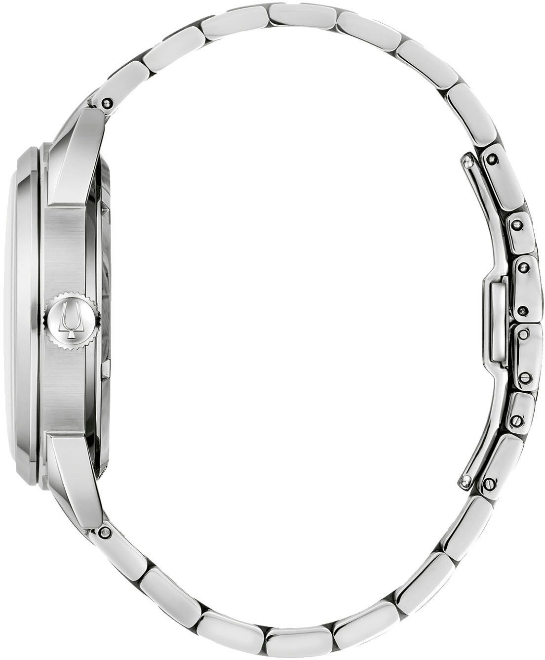Bulova Automatikuhr 96B423, Armbanduhr, Herrenuhr, Damenuhr, Edelstahlarmband, Saphirglas