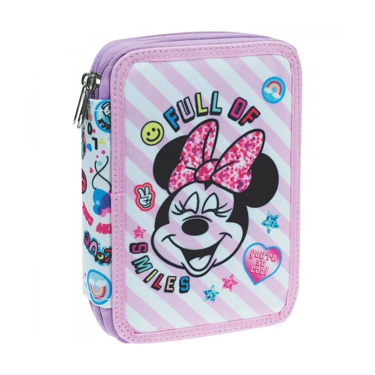 Disney Federmäppchen Disney Minnie Smiles gefülltes Federmäppchen, 2 Etagen