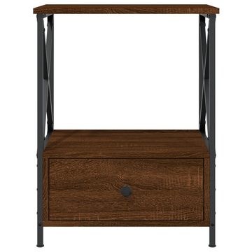 vidaXL Nachttisch Nachttisch Braun Eichen-Optik 50x41x65 cm Holz Nachtkonsole Nachtschra