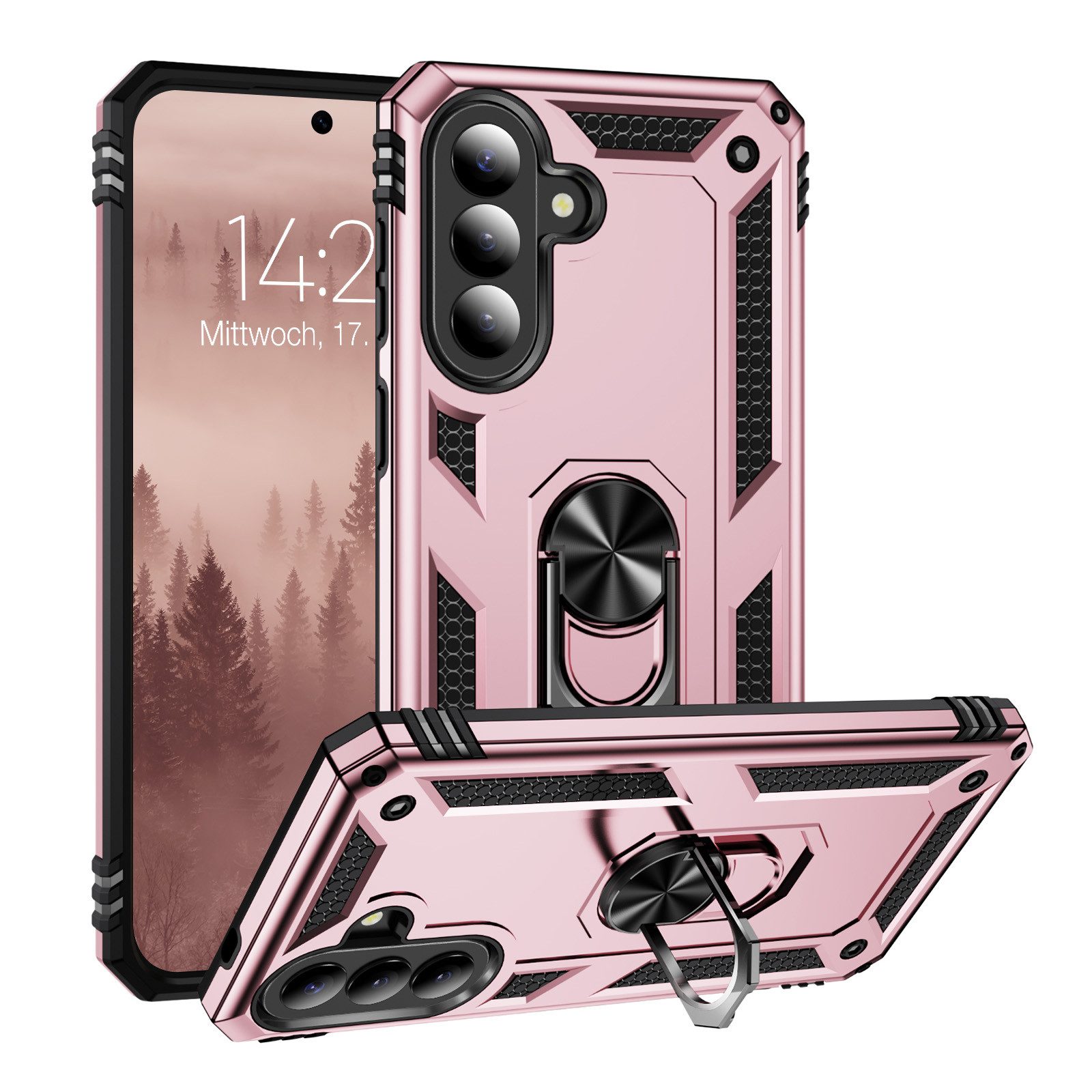 Tec-Expert Handyhülle Outdoor Cover Hülle für Samsung Galaxy A57 5G, Premium Schutz Hülle aus verstärktem Polycarbonat