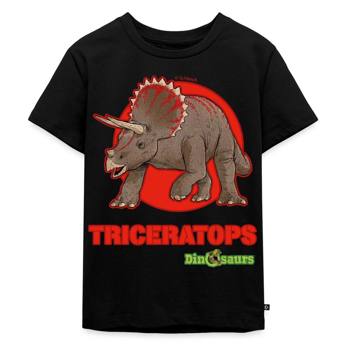 Spreadshirt T-Shirt Dinosaurier Triceratops Pflanzenfresser Kinder Premium T-Shirt (1-tlg)