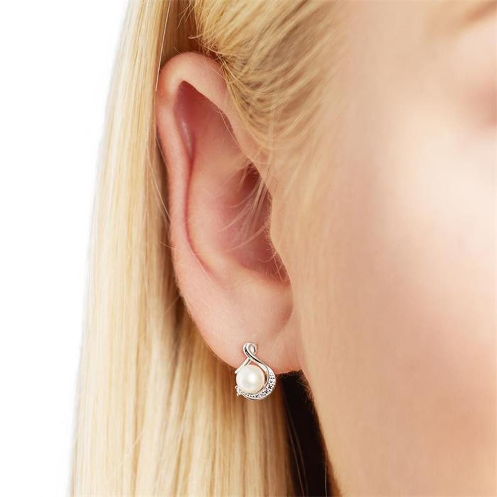 Unique Paar Ohrstecker Unique Perlenohrs...