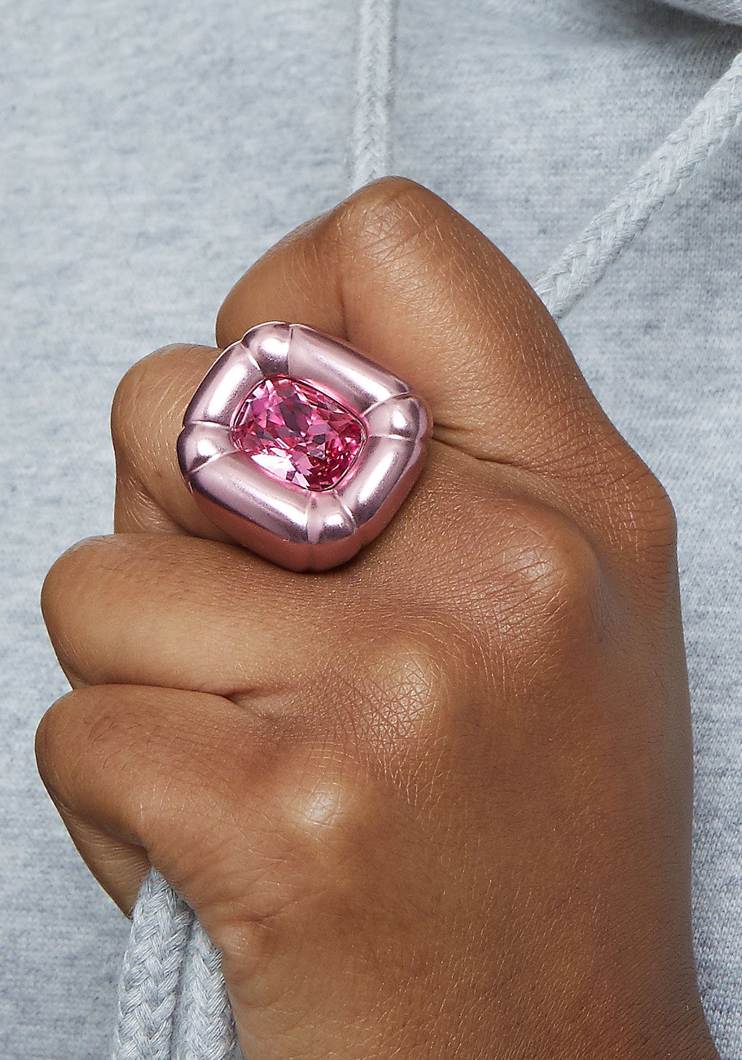 Swarovski Fingerring mit Swarovski® Kristall Ring, Dulcis 5610803,5609721, rosa-pink Cocktail 5610804,5609725