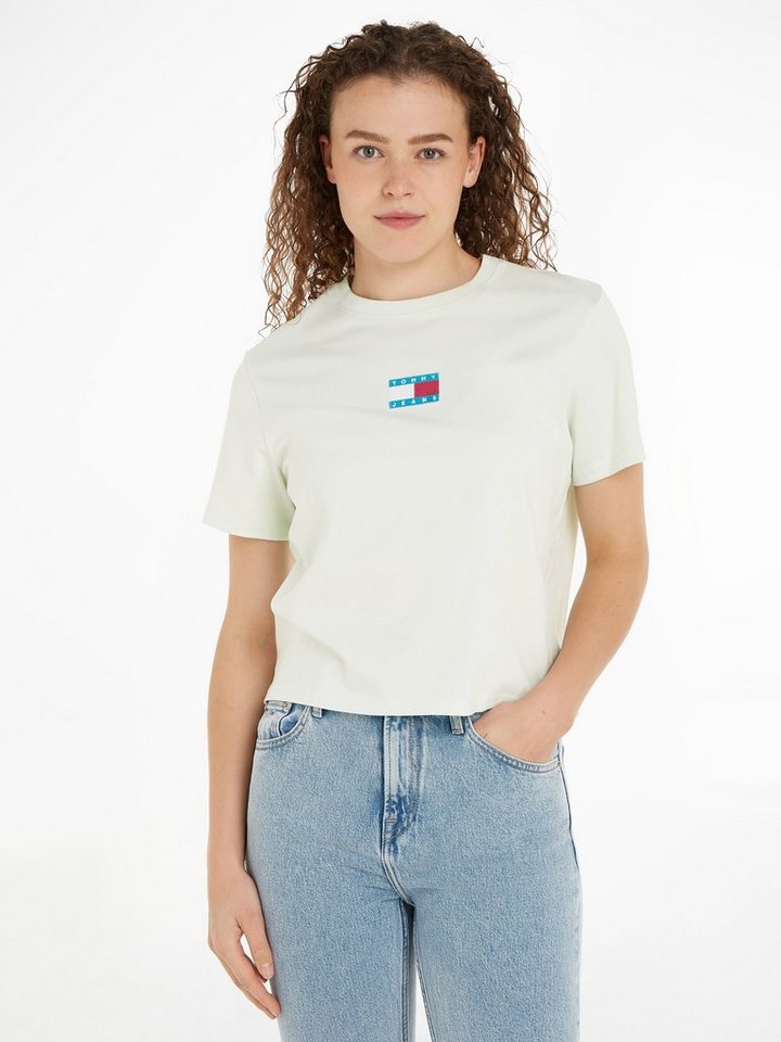 Tommy Jeans T-Shirt TJW CLS POP BADGE TEE mit Tommy Jeans Logostickerei