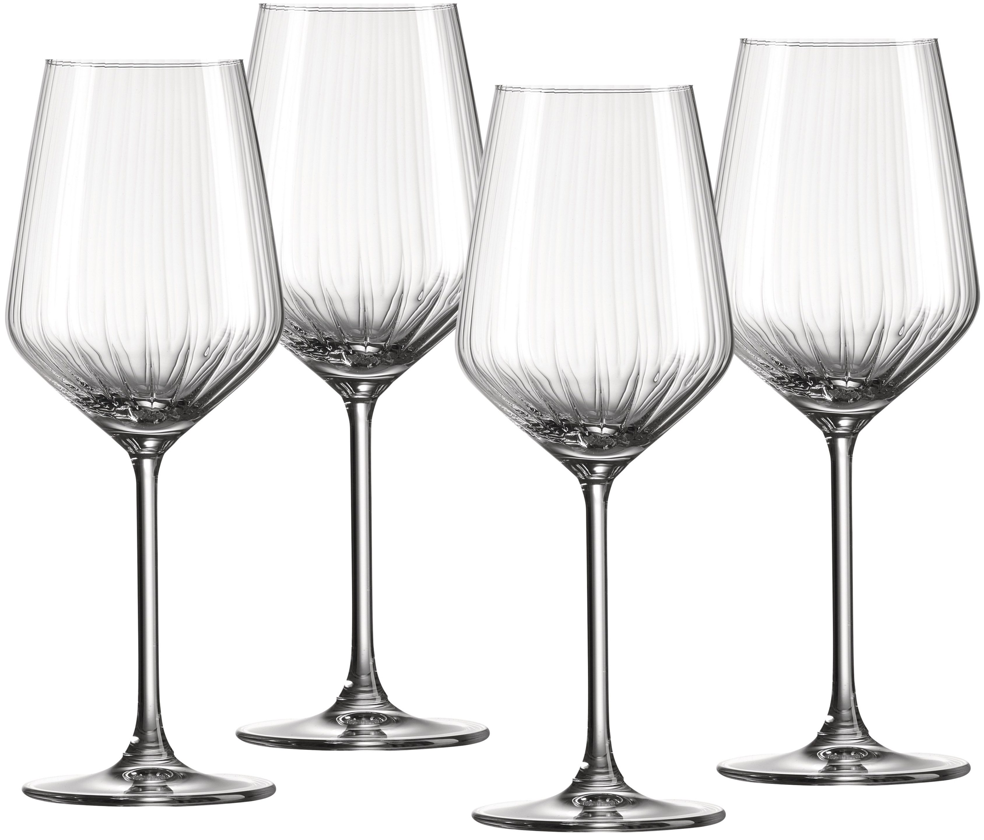 Ritzenhoff & Breker Rotweinglas Jive, Glas, 4er Set, je 530 ml