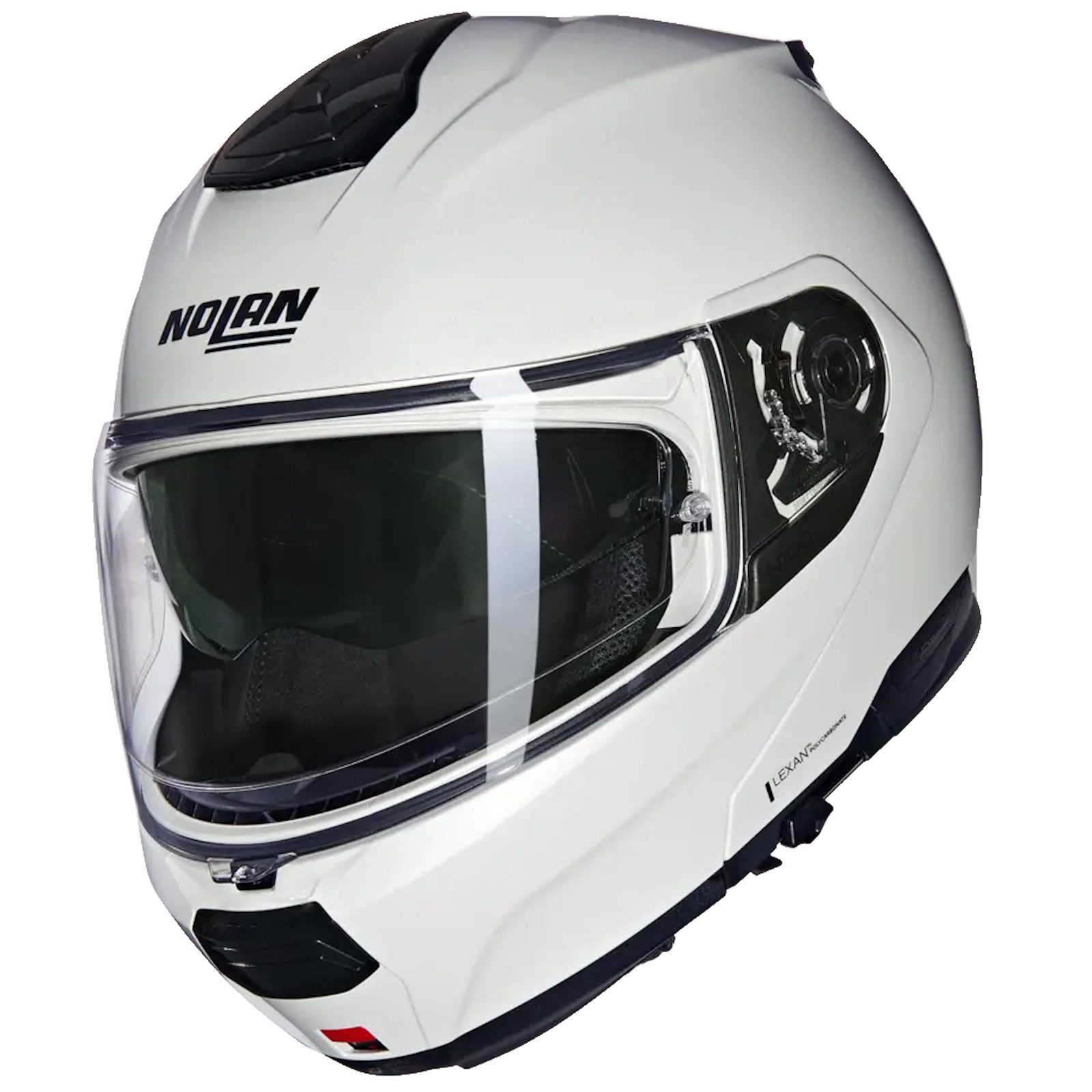 Motorradhelm Nolan N100-6 Classico Nobile N-Com Klapphelm weiss