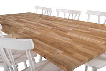 ebuy24 Essgruppe CirebonTeak Essgruppe Esstisch Teak und 6 Marianne, (7-tlg)