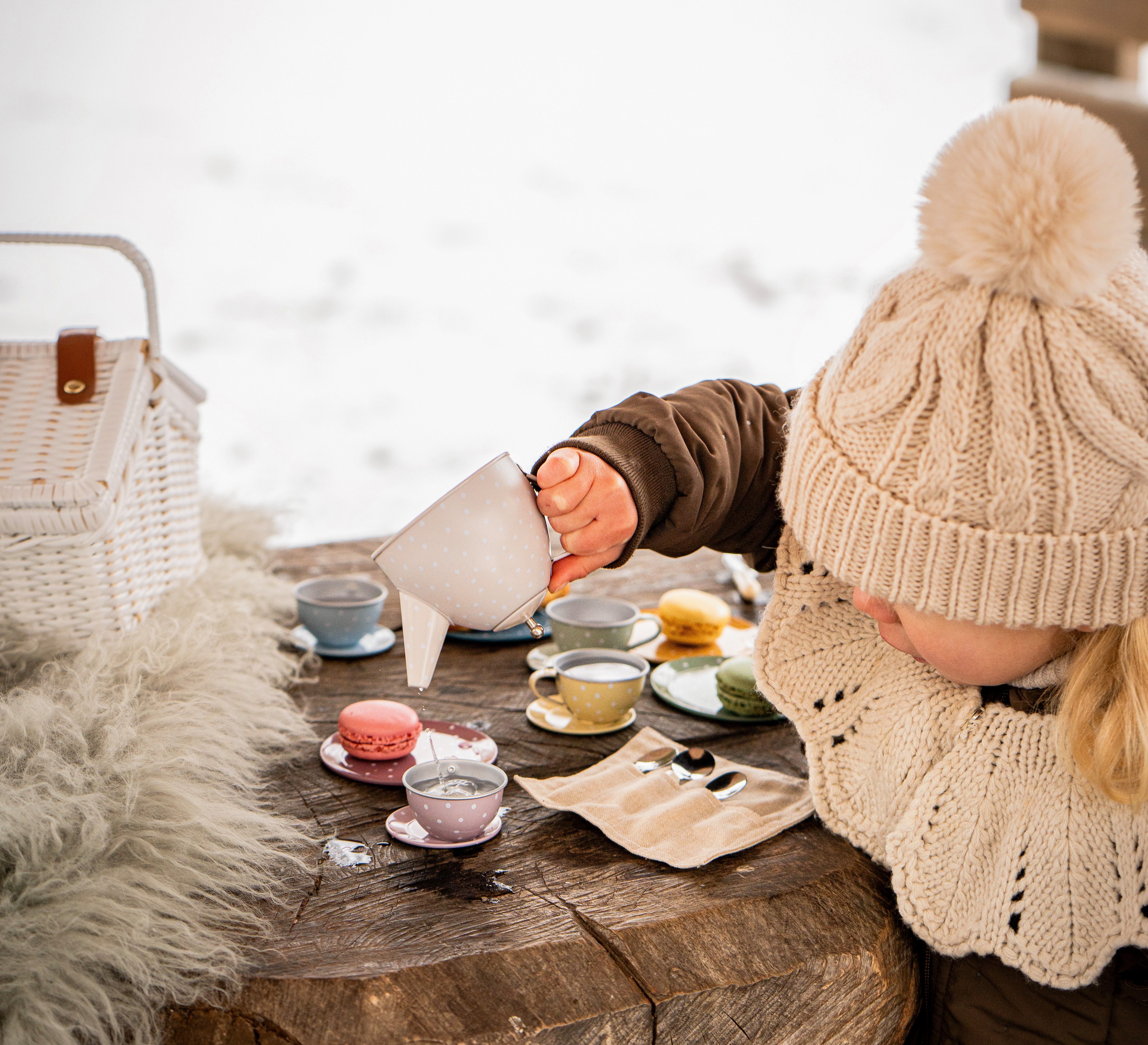 JaBaDaBaDo Puppengeschirr Picknick Korb für Kinder