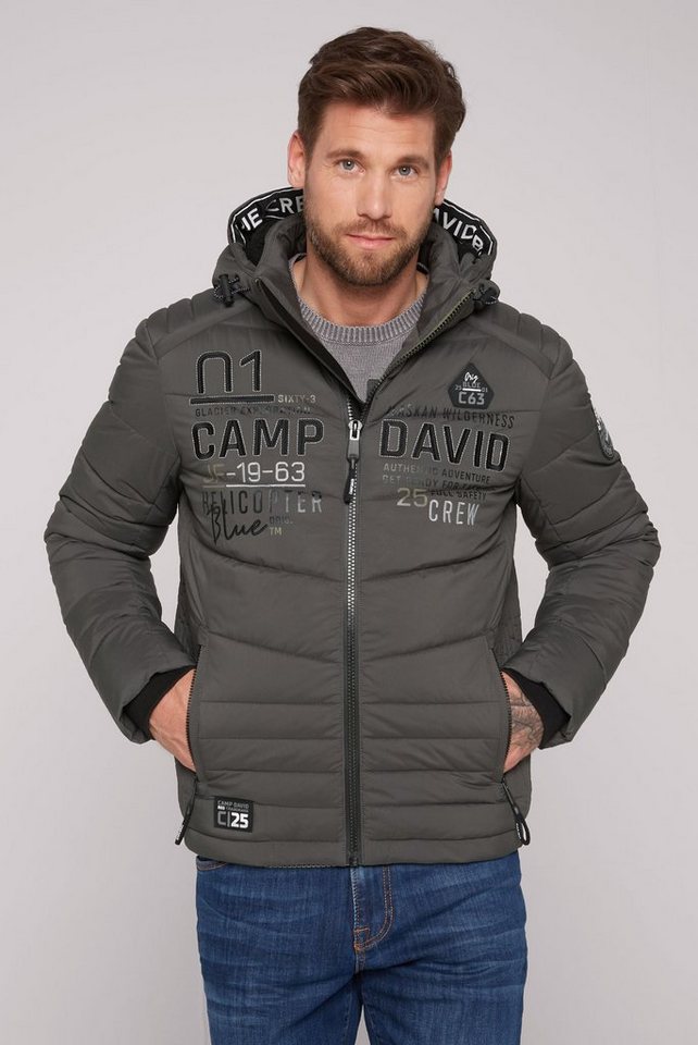 CAMP DAVID Outdoorjacke mit Windbreaker-Bündchen im Ärmel, Regular Fit und  praktische Reißverschlusstaschen